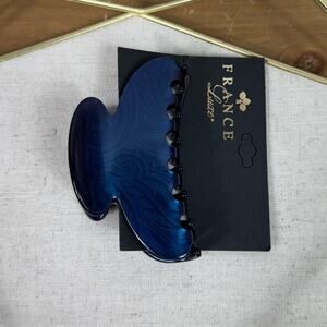 New France Luxe Couture Jaw Clip in Duchess Cobalt